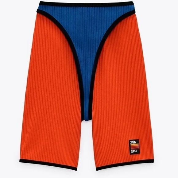 Zara Shorts Nwt Zara Purple Magazine Cycling Shorts Size Small